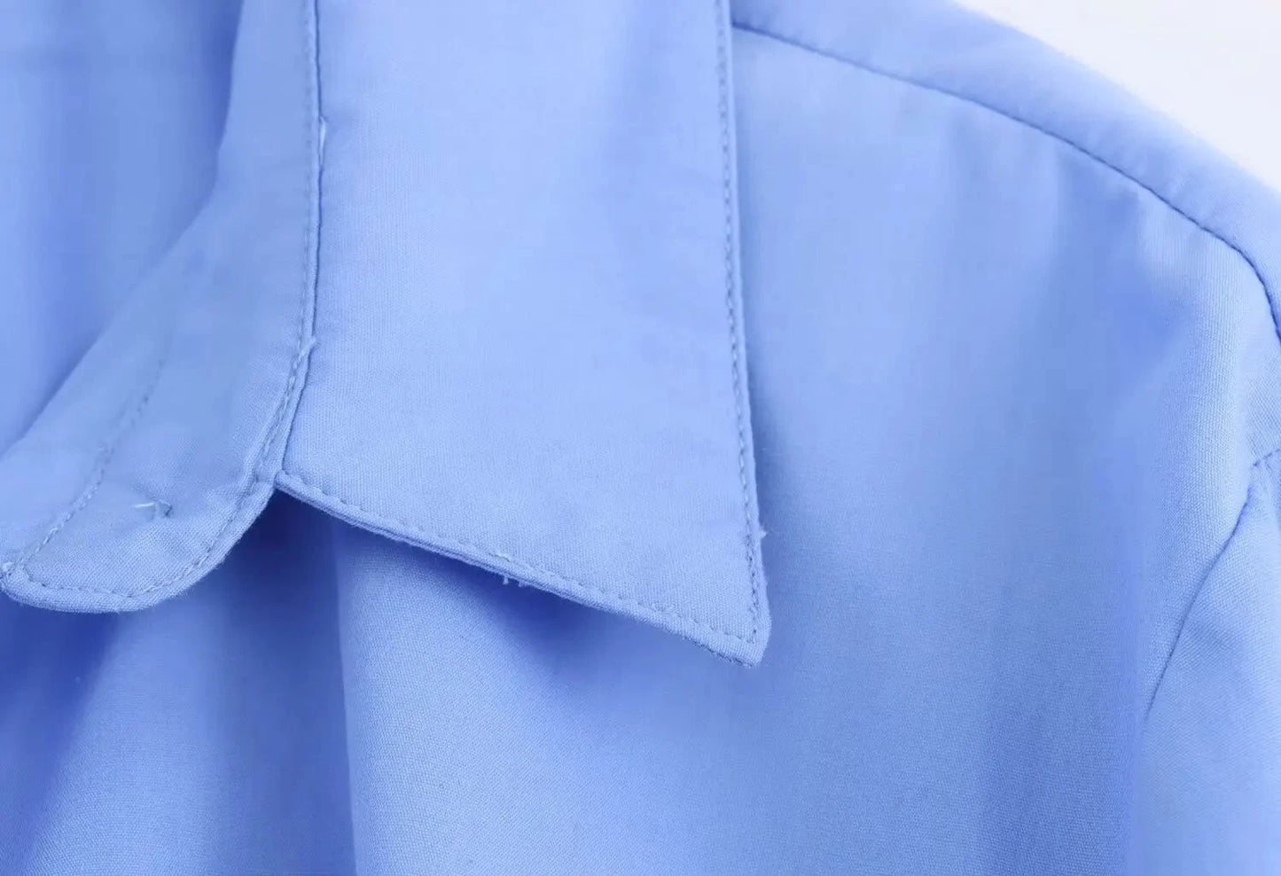 🍒Long sleeve shirt jacket women's tie top with wide sleeves female fashion clothing basic solid shirt smart casual blouse  Picture Yourself In This Pastel