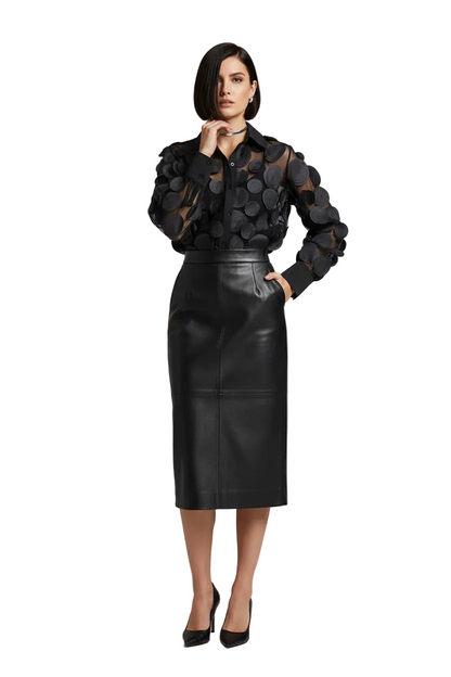 🍒Elegante Franse bloes 3D blom semi-deursigtige gaashemp top vroue lanternmou bloese somer Pick A Peach Or Two