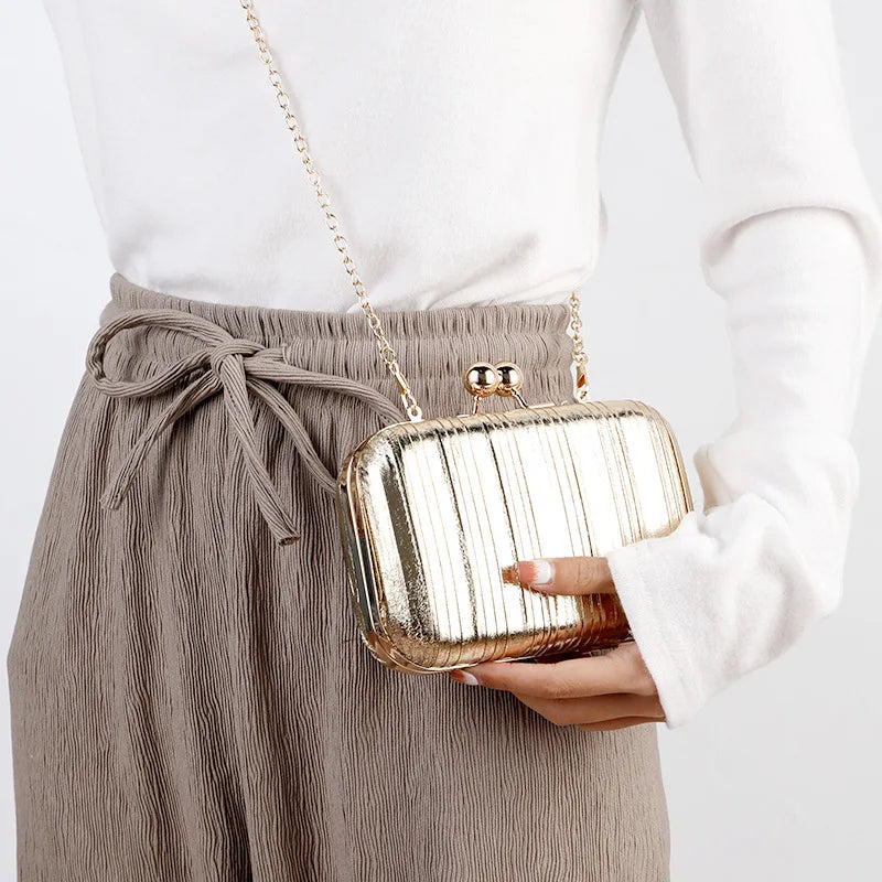 🍒Small clutch purse with strap for women luxury designer cutch bags shoulder wallets handbag stripes evening wedding phone bag