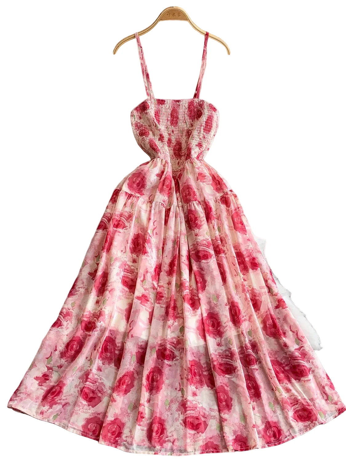 🍒Backless summer dress for women fashion beach wear slip sleeveless spaghetti straps smart casual outfit Flouncey Floral Fun