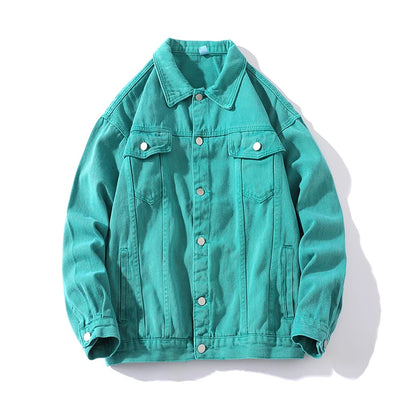🍒Jeans jacket women coats big pockets female oversize denim jacket shirt collar casual loose relaxed fit outerwear spring  autumn fashion Do-All Daily Denim