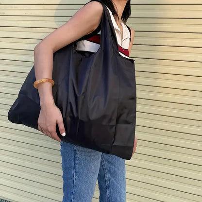 🍒大容量可折叠便携式超市手提环保购物袋防水单肩收纳袋