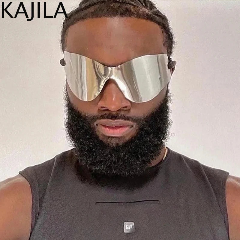 🍒Oversized sunglasses rimless shades unisex sunnies for   women Y2K sports eyeglasses luxury designer shades eyewear trendy party glasses futuristic sunglasses designer Dont RISk losing this for your FUTURe just TICk