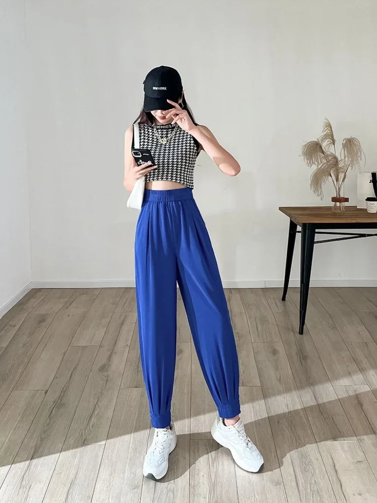 🍒Potloodbroeke vroue harembroeke hoë kwaliteit nuwerwetse klere sjiek en elegant oorspronklike G 90's slim gemaklike mode Skryf Hierdie Potlood Op Jou Lys
