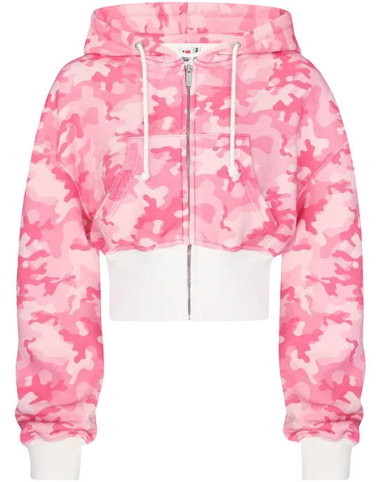 🍒Pienk tweestuk-sportdrag-kamoefleerbroekie met kappie vir vroue y2k-modekamoefleerbokant plus bypassende kamoefleersportbroekstel Veg Vir Jou Pienk Kamoefleer