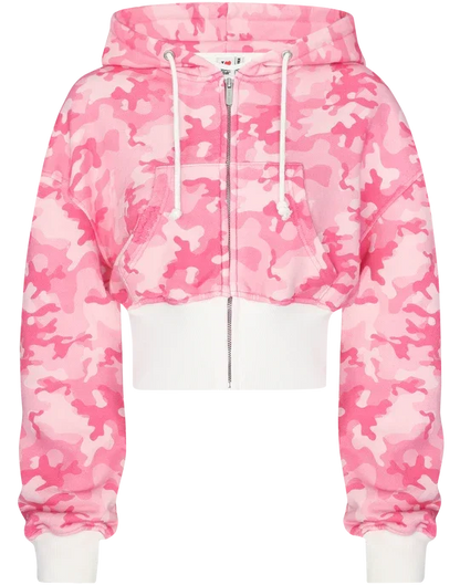 🍒Pienk tweestuk-sportdrag-kamoefleerbroekie met kappie vir vroue y2k-modekamoefleerbokant plus bypassende kamoefleersportbroekstel Veg Vir Jou Pienk Kamoefleer