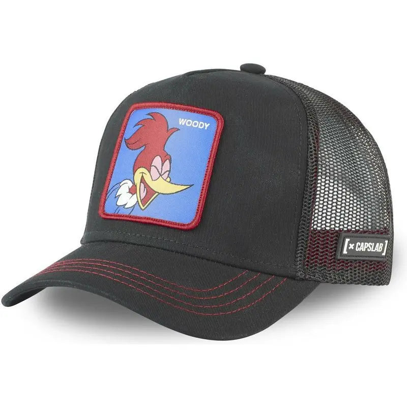 🍒Tekenprent bofbalpet hoë kwaliteit unisex geborduurde pleister bofbalpet unisex vragmotorpet net hoede vir vroue sonhoed
