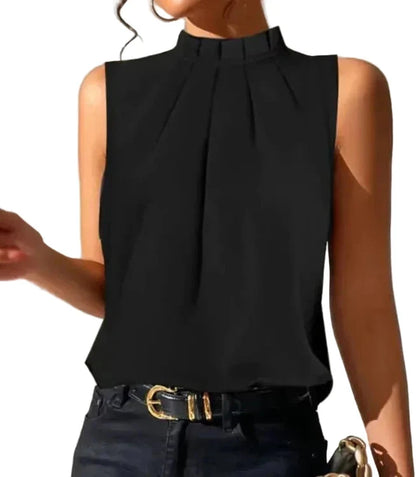🍒Cold shoulder black top short sleeve design office wear women Ladie blousese summer casual wear feminine shirt Choose Chic