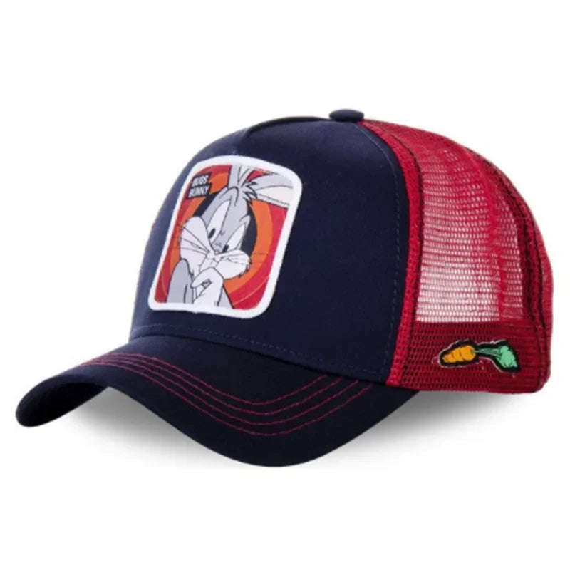 🍒High quality cotton baseball cap mesh back brand anime cartoon unisex hat hip hop trucker hat streetwearr caps