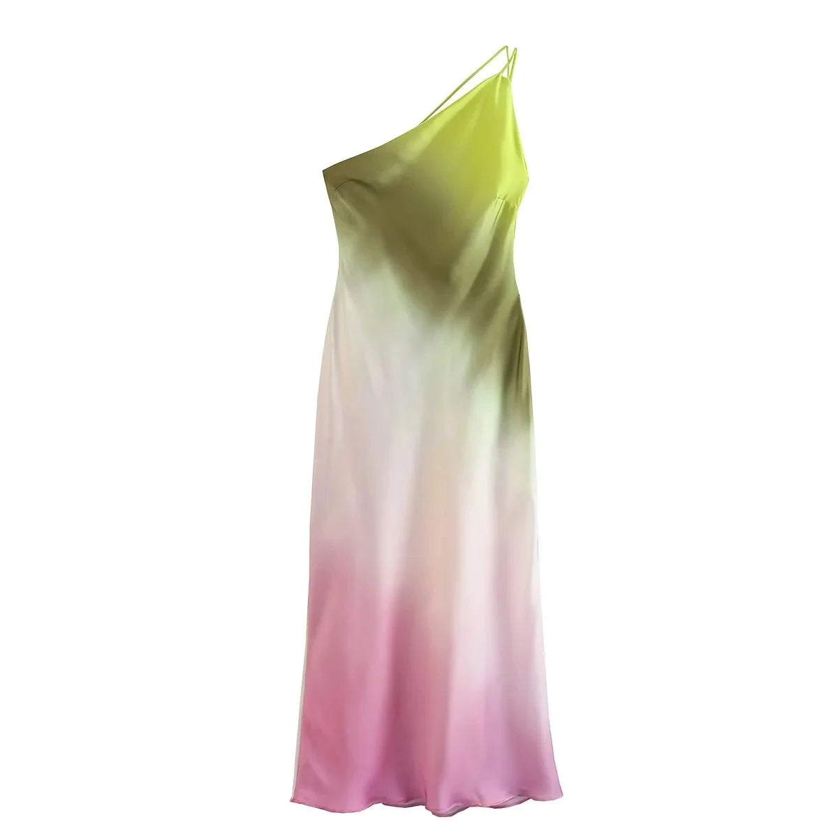 🍒Somerpartytjie maxi-rok ruglose satyn een skouer geleentheid partytjiedrag sonrok moulose drukwerk tie-dye-uitrusting Hou 'n Reguit Houding in Hierdie Koel Diagonale