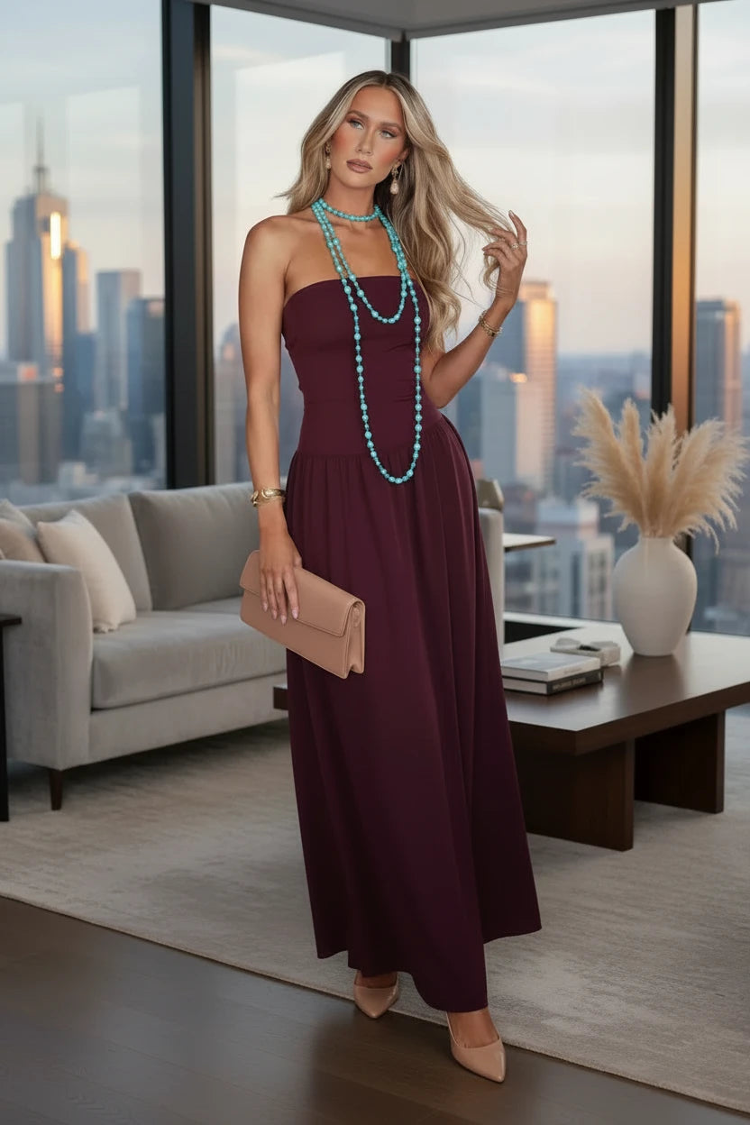 🍒Effen ruglose maxi rok moulose ontwerp elegante dames effen kleur uitrusting sjiek hoë middellyf klub partytjie dra geleentheidsklere  Currant is Swart