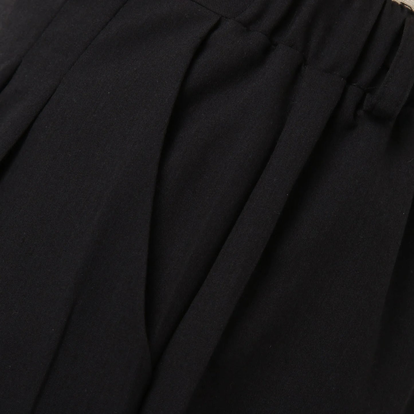 🍒Straight fit high rise trousers  fashionable smart casual women loose solid colour wide leg  pants Solid Slick Staples