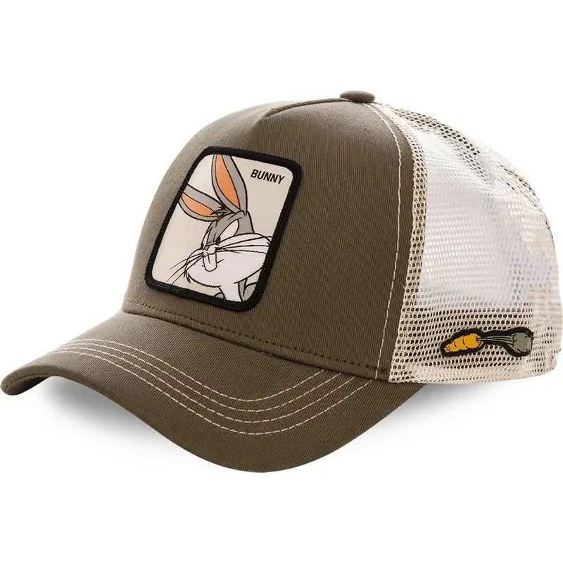 🍒High quality cotton baseball cap mesh back brand anime cartoon unisex hat hip hop trucker hat streetwearr caps