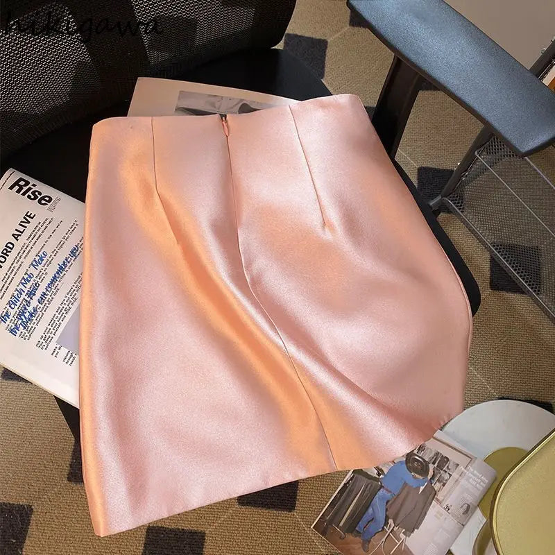 🍒Dames mini-romp hoë middellyf a-lyn mode krale vintage styl slim gemaklike klere satyn mode drag partytjie geleentheid drag Jy Sal Tevrede Wees Met Hierdie