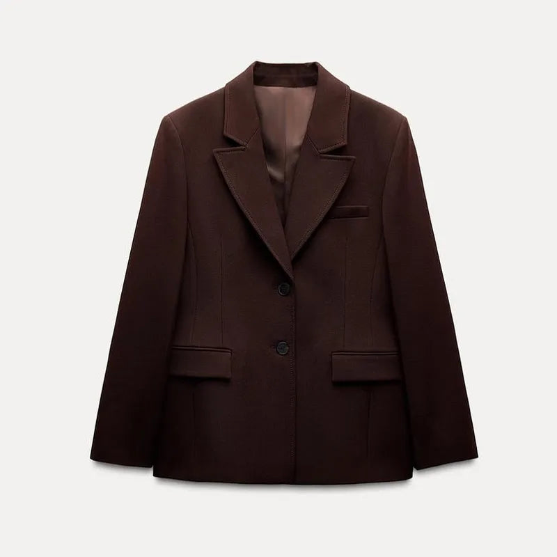 🍒Elegant office wear ladies  blazer and skirt sets lapel long sleeve jacket slim waist plus a-line mini skirt spring autumn fashion smart casual wear occasion wear