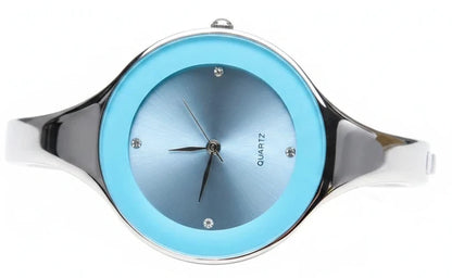 🍒Bangle watch for women stainless steel bracelet angle simple stylish fashion wrist watch analog quartz elegant jewellery silver and solid colour gift accessory Dont Risk Miss This Cool Wrist