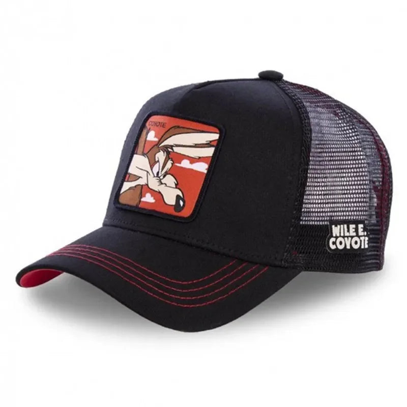 🍒High quality cotton baseball cap mesh back brand anime cartoon unisex hat hip hop trucker hat streetwearr caps