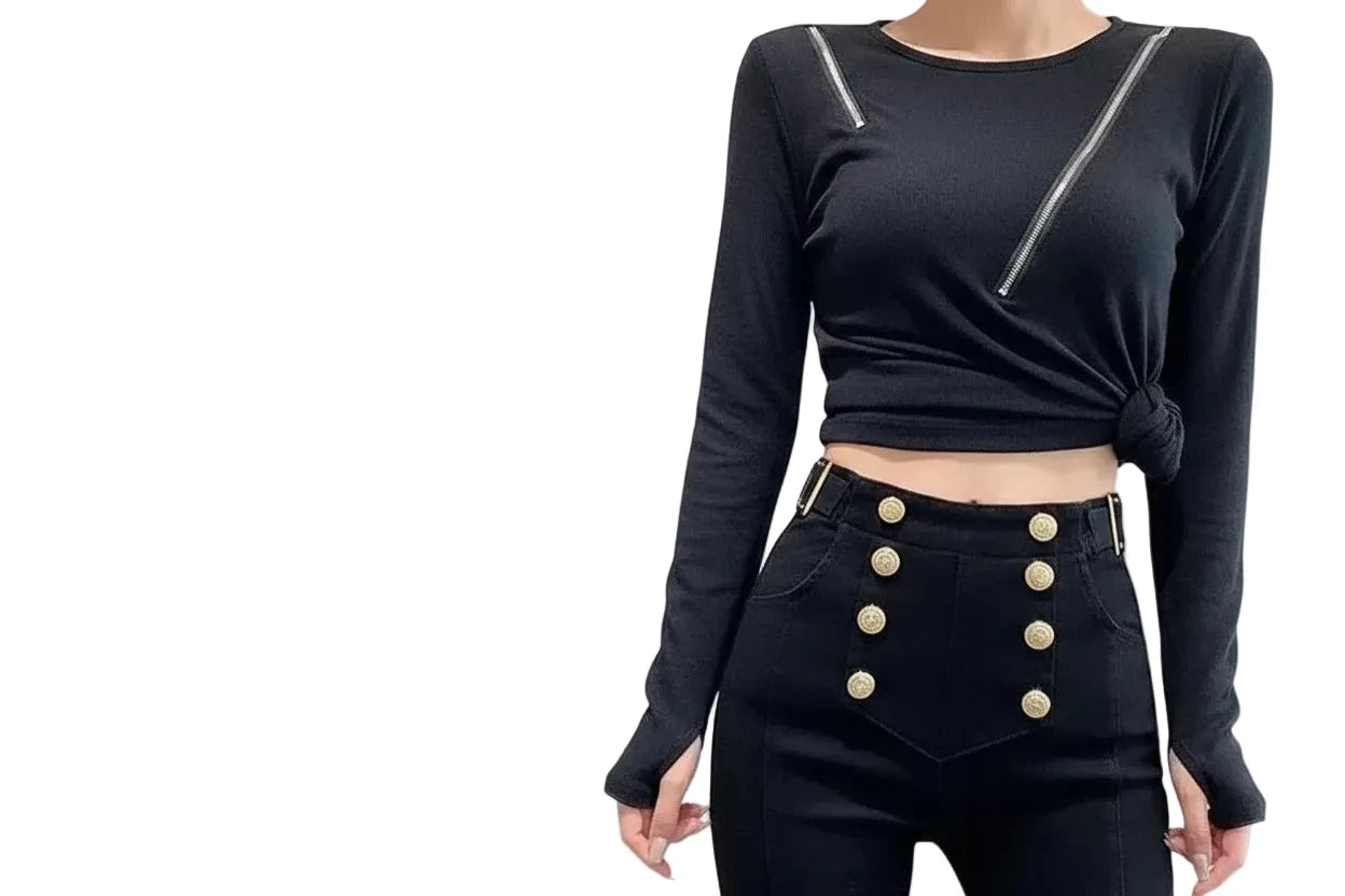🍒 Women's pants high waist trousers button waist trousers for office elegant solid colour leggings skinny pencil pants  business casual women occasion wear fashionable Waist Wowers