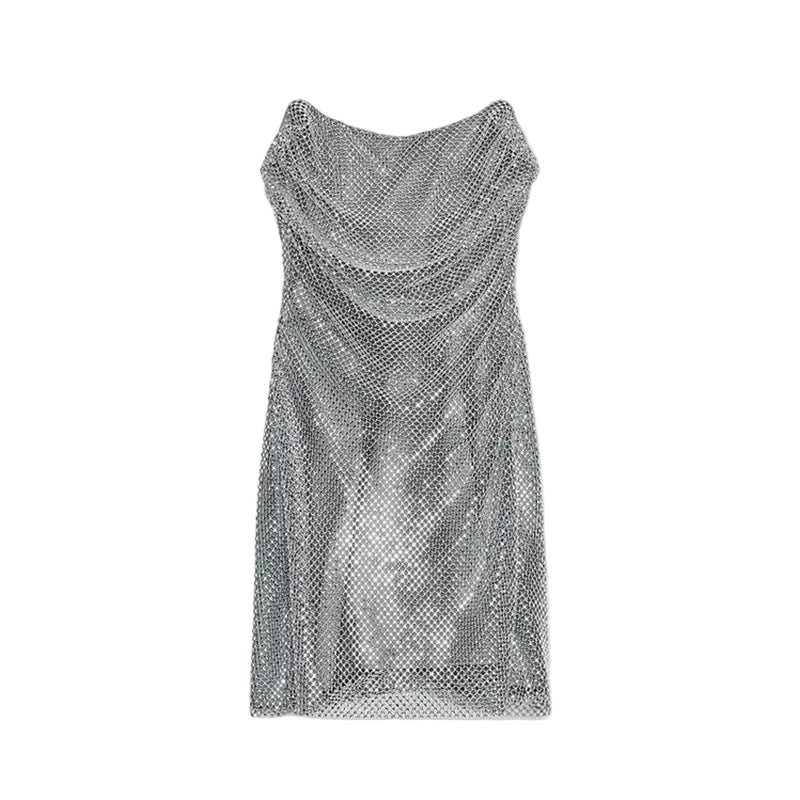 🍒Strapless vest top plus mini skirt sets womens pleated backless sleeveless tops short a-line skirts occasion party wear