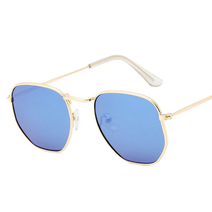 🍒Sunglasses mirror lens retro sun glasses luxury sunglasses vintage female black shades uv400 protection AC square frame glasses for women luxury vintage sun shades Colour Your Summer