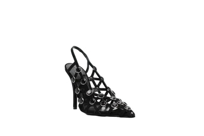 🍒crystal sandal shoe breathable hollow crystal gem cross design high heels fashion pointed toe pumps for women slip on stiletto party occasion shoes 'Casion Crystal Cross Cool