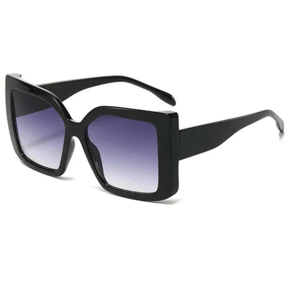 🍒Grootraam-sonbrille dames unisex modebrille vierkant veelsydig kontrasterende kleur eenvoudig UV400-beskerming brille nuwerwetse brille vir vroue Lyk Cool Vierkant