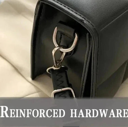 🍒Solid colour shoulder bag crossbody handbags female cushioned designer pu leather bags for smart casual accessory for women Chocolate Bag