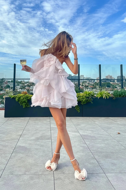 🍒Ruffles long dress for women 3d fower backless sleeveless outfit slim fit maxi dress summer fashion clothing holiday party wear beach layer occasion clothes Maxi-mum Ruffle Without Kerfuffle