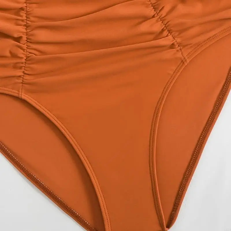 🍒Strap swimwear women high waist bikini set brazilian swimwear cross push up bra beach bathing suit full brief bather Take A Brief Second To Buy These