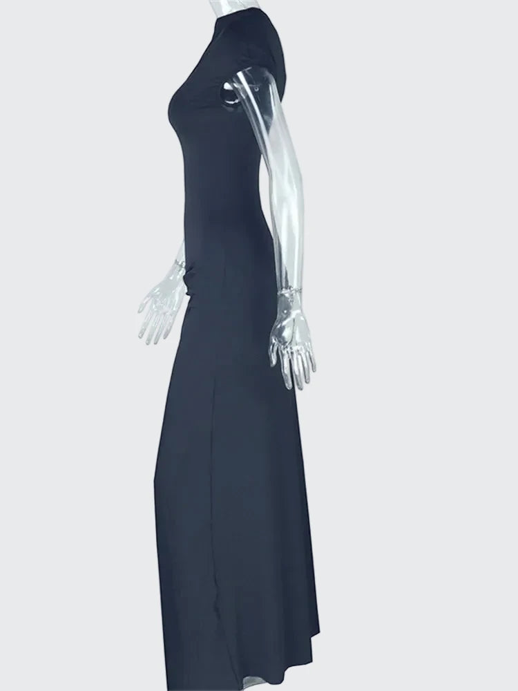 🍒Draped one shoulder dress neck womens split a-line outfits slant shoulder maxi bodycon with slit elegant party frock white summer occasion clothes You Won”t Get Any BLANC Reactions With this Cool WHITE DRESS