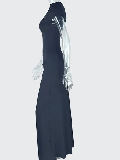 🍒Draped one shoulder dress neck womens split a-line outfits slant shoulder maxi bodycon with slit elegant party frock white summer occasion clothes You Won”t Get Any BLANC Reactions With this Cool WHITE DRESS