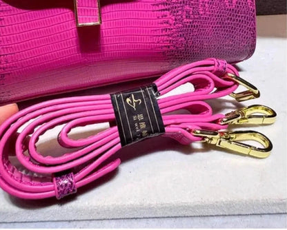 🍒Luxury designer bag brand-high quality genuine leather lizard-print handbag with metal feet single handle crossbody women's fashion accessories trend shoulder bag for occassions Look-At-Me Lizzardy Lovely