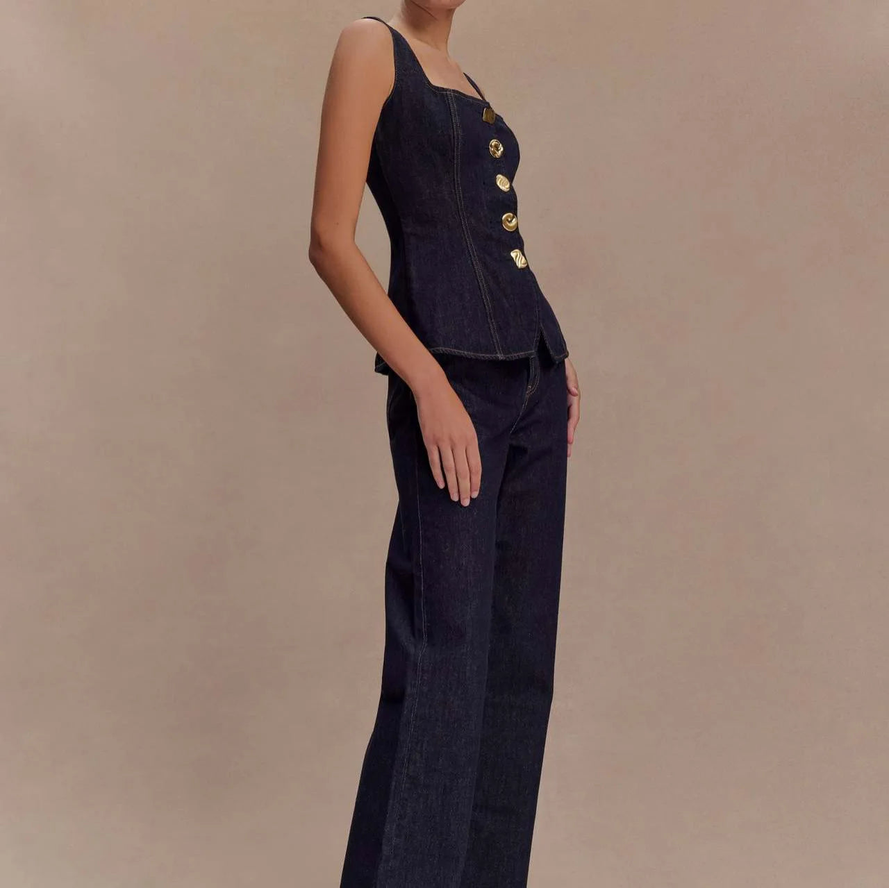 🍒Tweestukstelle vir vroue stukstelle ma-jeans moulose denimtoppies en jeansstel langbroeke hoë middellyf Y2k-styl mode elegante werksklere alles wat pas Kry hierdie enkelbors dubbele denim en jy sal trippel opgewonde wees