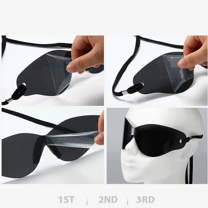 🍒Oversized sunglasses rimless shades unisex sunnies for   women Y2K sports eyeglasses luxury designer shades eyewear trendy party glasses futuristic sunglasses designer Dont RISk losing this for your FUTURe just TICk
