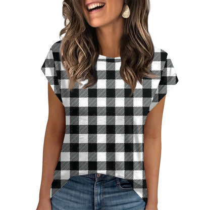 🍒Dames somer tops kortmou gestreepte oefen t-hemp om onder baadjie te dra mode nuwerwetse klere