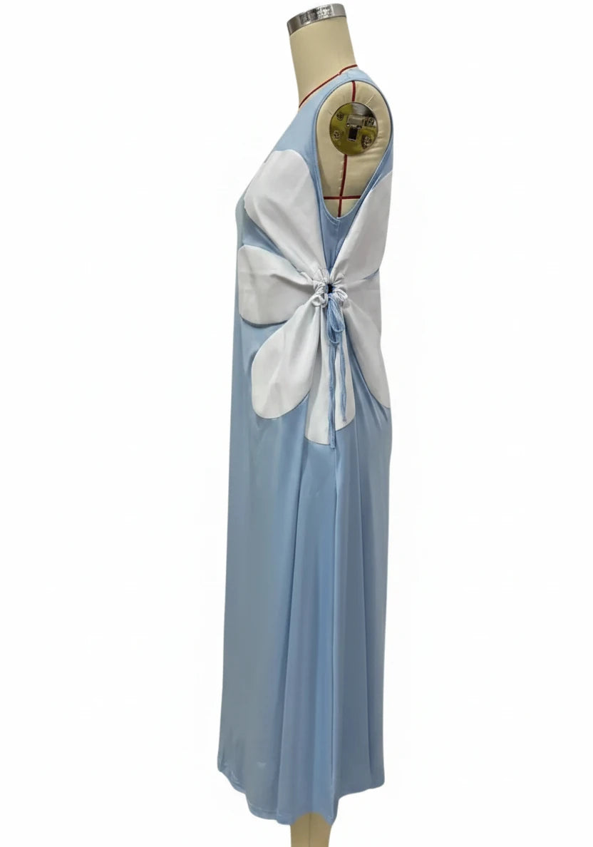 🍒Blommerplasing rok moulose somermode vir vroue blomme-uitrusting gedrukte middellyf hol uit maxi rok vroulike gemaklike drag vakansiedrag strandpartytjieklere Mouloos Ritssluiting agterop vakansiedrag Wees 'n blommevrou aan die kant