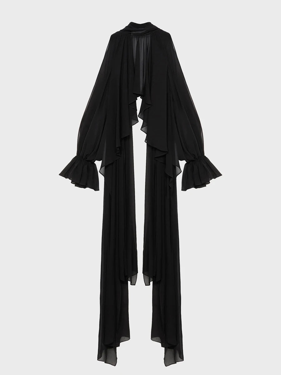 🍒Minimalist blouse solid Slimming clothes for women o neck and cold shoulder long sleeve shirts female fashion wear Bae Boss Blouse