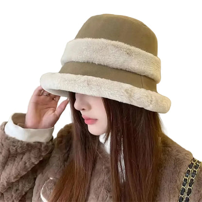 🍒Furry vissermanhoed vroue herfs winter fleece gevoerde warm emmerhoed winddigte oorbeskerming hoofbedekking Primpy Plush Puppie