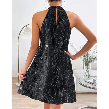 🍒Halter strapless rok, glinsterende vroueklere, strapless sequin minirok, moulose partytjieklere, geleentheidsklere, klubdrag, Trek Aan A-Sensuele Glinsterende Glip