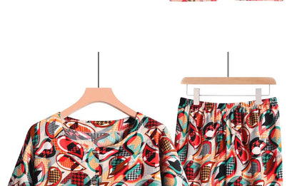 🍒Broek en T-hemp slaapklere stel katoen kortbroek en T-hemp sitkamerdrag bo-stuk en broek tuisdrag Slaapklere vir vroue 2-stuk slaapstel Trek jou BROEK en TEE aan en jy sal REG wees
