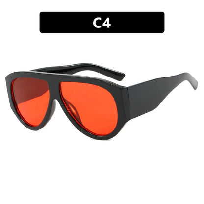 🍒Vintage ovale gradient sonbrille T sonbrille, nuwerwets ontwerper sonbrille, unisex ry sonbrille, vroue luiperd skakerings uv400wye Oog Hierdie Tier