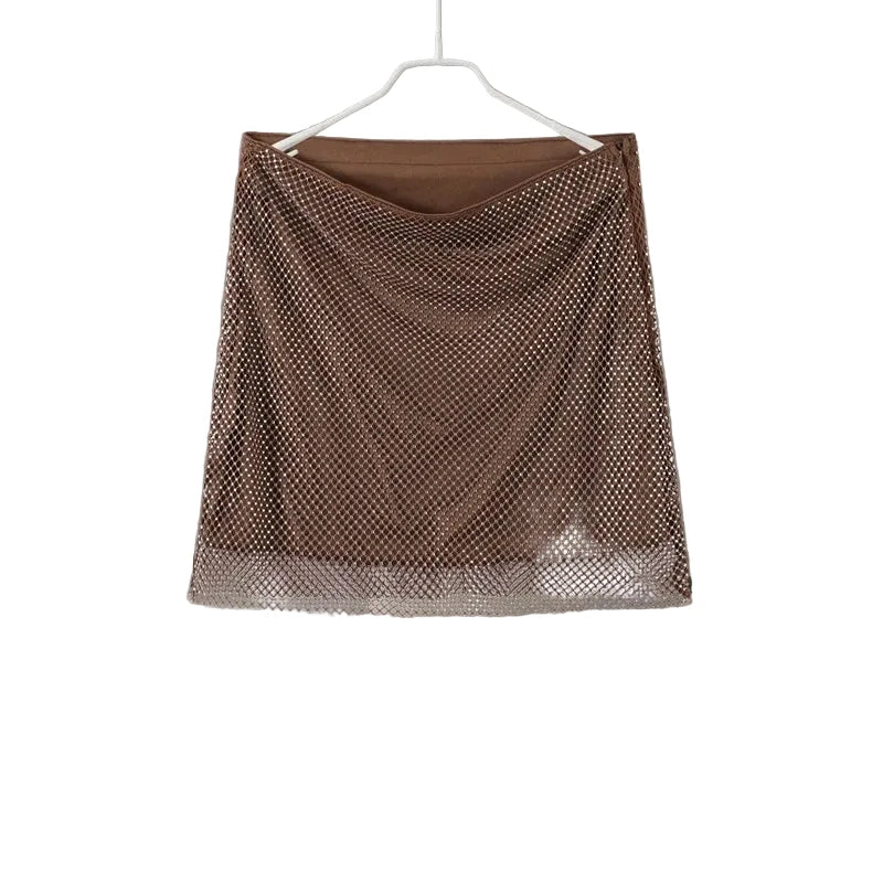 🍒Strapless vest top plus mini skirt sets womens pleated backless sleeveless tops short a-line skirts occasion party wear
