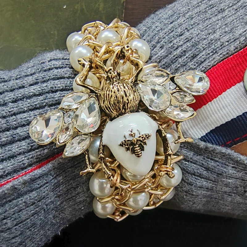 🍒Rekbare pêrelarmband vir vroue, verstelbare kristalby-armband, krale, partytjiejuwele vir geleenthede, geskenk, slim-informele bykomstighede, "Nice To Bee ' Wear"