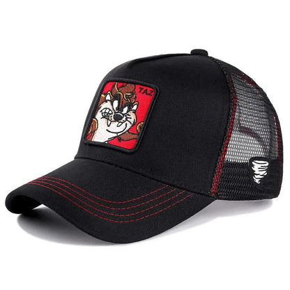 🍒High quality cotton baseball cap mesh back brand anime cartoon unisex hat hip hop trucker hat streetwearr caps