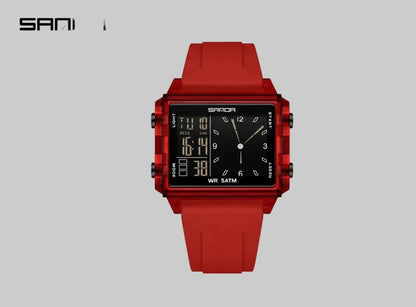 🍒Fashion electronic watches unisex luminous calendar time piece waterproof clock outdoor sports Casual Ladies Digital Wristwatch  Face The Day With A Big Face