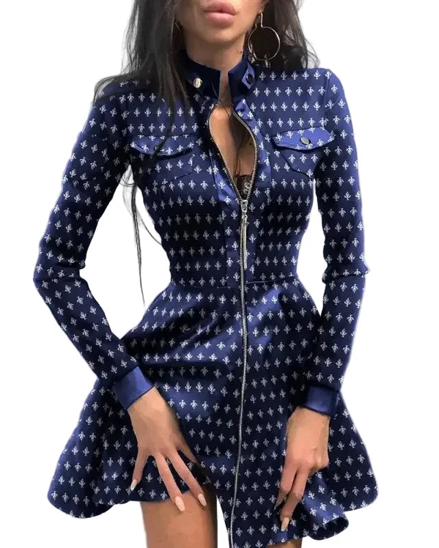 🍒Pu leerrok vir vroue kant gaas mou gemengde media mode partytjie rok mini elegante opstaande nek kraag a-lyn uitrusting Mooi Plaid Pu
