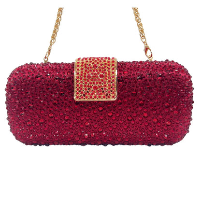 🍒Kristal aandkoppeltas glinsterende strass-skuinssak vir troupartytjiebeursie vir vroue vol-diamant bruidssak geleentheids handsak