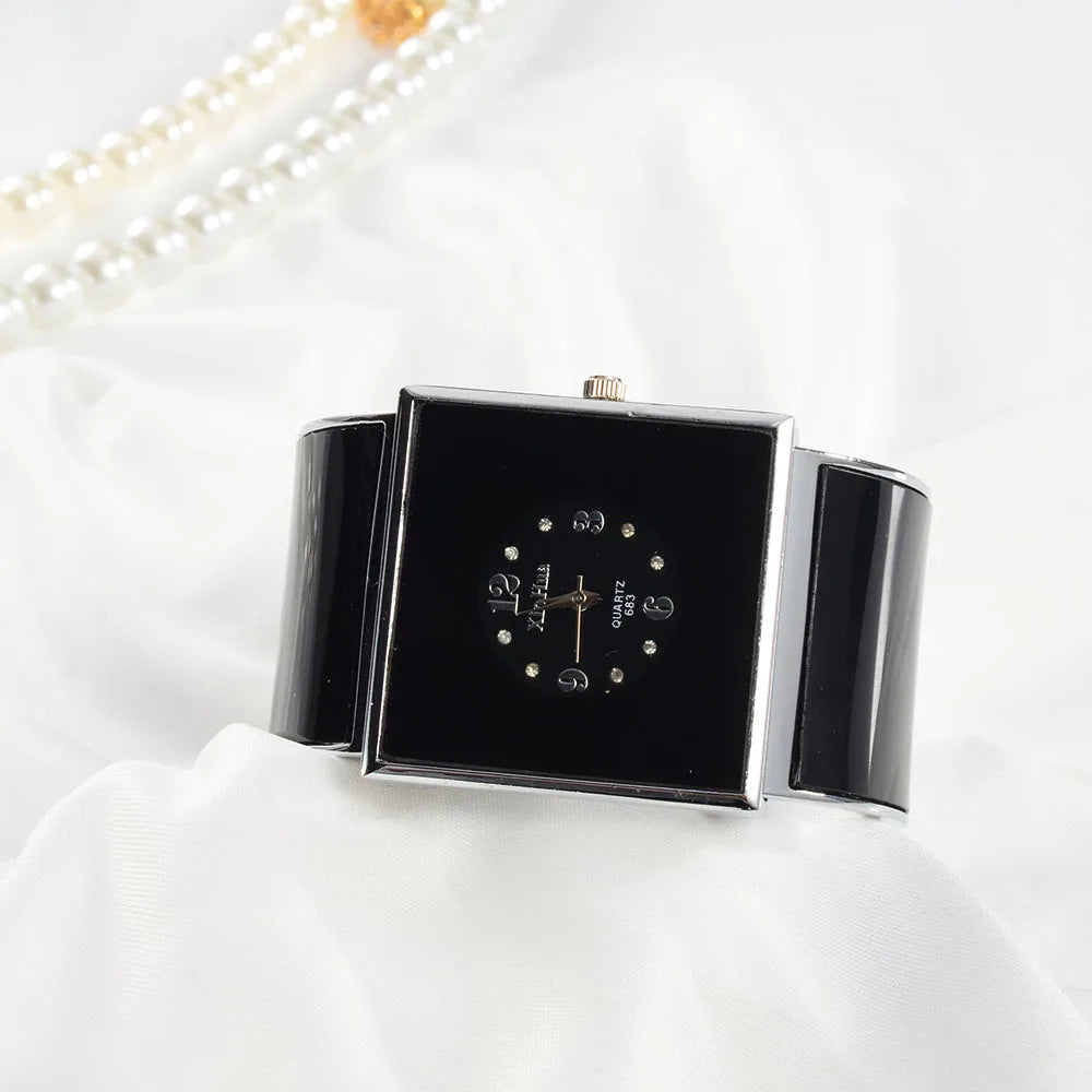 🍒Bangle watch for women casual simple dial stainless steel jewellery wristwatch charming bracelet smart casual quartz watches  Get Watched