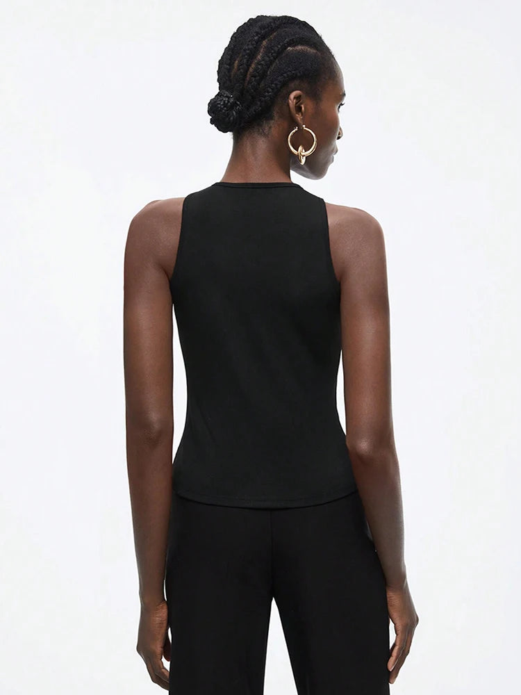 🍒Womens casual black tank top women fashion cami clothes fashion camisole Y2k party occasion wear