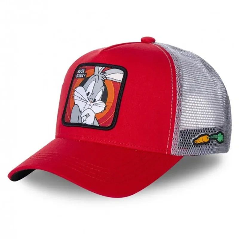 🍒High quality cotton baseball cap mesh back brand anime cartoon unisex hat hip hop trucker hat streetwearr caps
